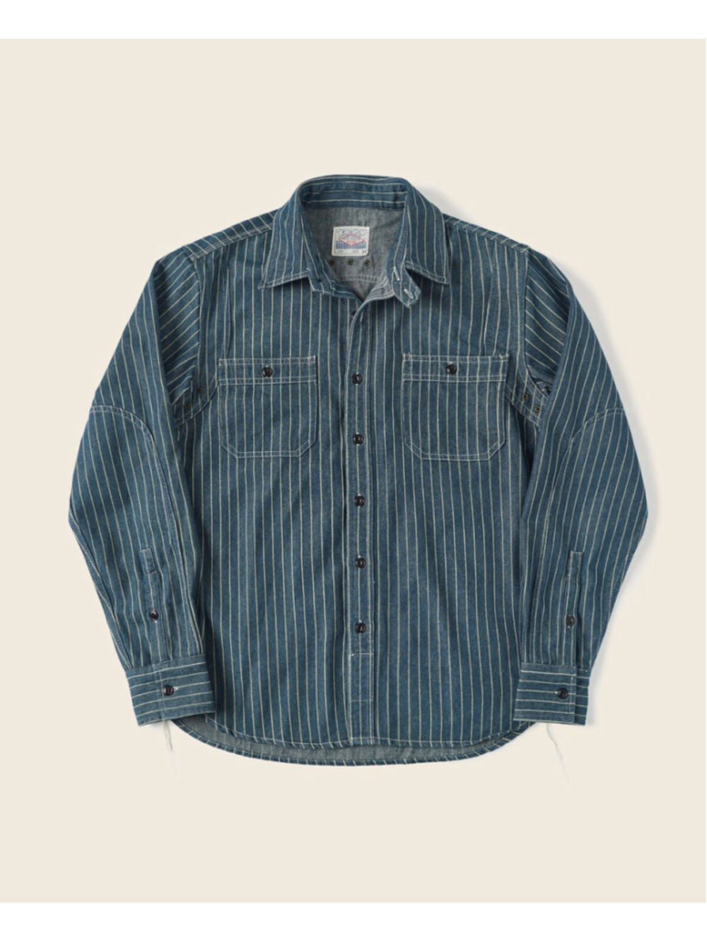 9 oz Wabash Vent Hole Work Shirt Non Stock Mfg. Co. Size 38🇺🇸shipping